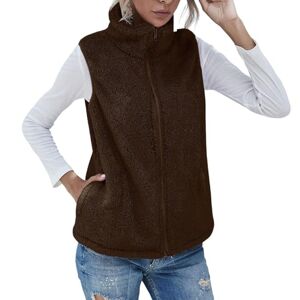 Womens Winter Coats Deals Of The Day AMhomely Womens Plus Size Waistcoat Lightweight Quilted Body Warmer Warm Jacket Winter Casual Sleeveless Top Winter Retro Gilets Ladies Plus Size Girls Elegant Casual Outwear