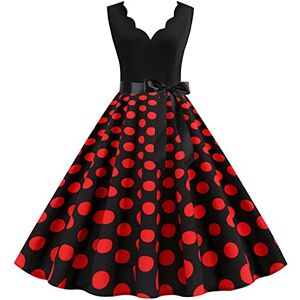 Dresses For Women Uk 0224a16445 FunAloe Women Party Dress Vintage Dress UK Prom Dress Womens 1950S Dresses Rockabilly Wedding Dresses for Women Evening Women A Line Dresses Swing Dresses Womens Polka Dot Dress Sleeveless Dress Red