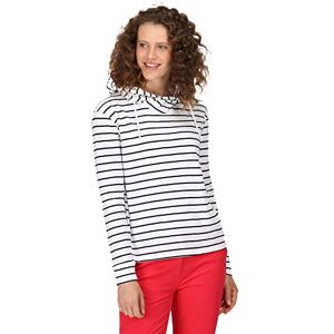 Regatta Womens Monsal Striped Hooded Top Hoodie