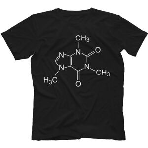 Big Bang Theory Coffee Molecule T-Shirt Black XXX-Large