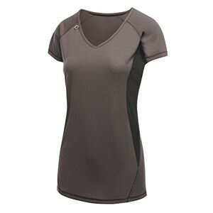 Women's Regatta Women'S Beijing T-Shirt Regular Fit Short Sleeve T - Shirt,Grey (Iron/Black 113),14 UK(40 EU)
