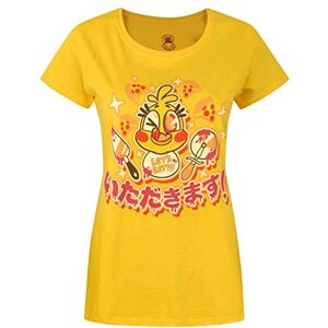 Official FIVE NIGHTS AT FREDDY'S Chica Chicadakimasu Women's T-Shirt Yellow