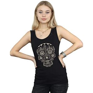 Absolute Cult Disney Women's Coco Skull Mono Pattern Vest Black XX-Large