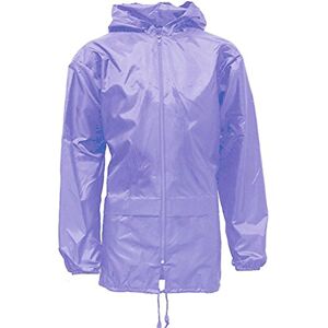 shelikes Adults Mens Womens Unisex Kagool Rain Jacket_JKT335_AdultsKagool_LightLilac_2XL