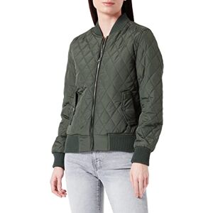 Urban Classics Women's Ladies Diamond Quilt Nylon Jacket, Green (Olive 176), XS