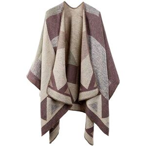 Women's Poncho, Shawl, Scarf, Cape - Thick. Elegant. Warm. Winter - Large Size, Soft Faux Cashmere - Multicolour - One size