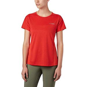 Columbia Women's Irico Knit T-Shirt Women's T-Shirt, Womens, Ladies' T-Shirt, 1886043, Bold Orange, XS