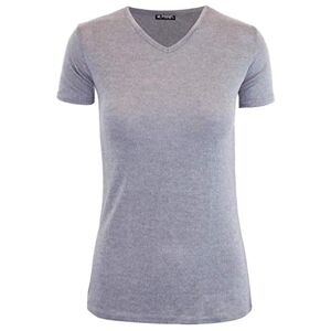 Fashion Star Women Ladies Cap Sleeve Plain Round Neck Basic Jersey Tee T-Shirt Top Sizes 8-22