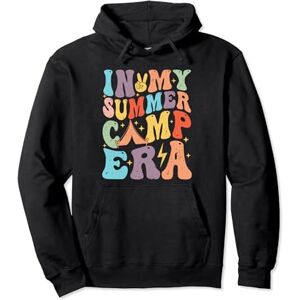 In My Summer Camp Era Retro Groovy Summer Tee In My Summer Camp Era Retro Groovy Summer Break Women Pullover Hoodie