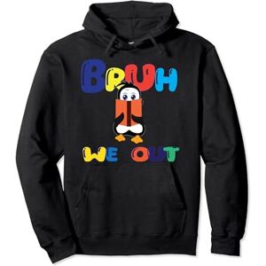 Summer Cute End Of School Year, Happy Last Day Of School Retro Vinta Bruh We Out Teachers Pullover Hoodie