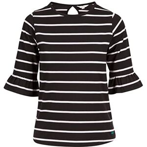 Trespass Womens Tshirt Hokku, Black/White Stripe, 10