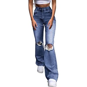 DINGJIUYAN Loose Jeans for Women,Low Rise Jeans Women y2k,Black Baggy Jeans,Womens Ripped Jeans