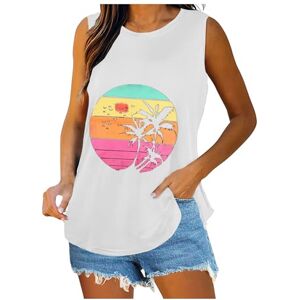 Generic Women's Sleeveless Graphic T Shirts Halter Neck Tank Pretty Tank Tops Banded Bottom Tank Tops Maternity Tanks Women's Sequin Tank Tops Sports T Shirt Sleeveless Lace Cami Vest Sweater Knit Tank Top