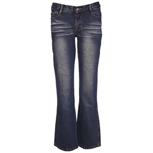 Women's Mid Rise Straight Leg Jeans Ladies Stretch Denim Pants Trouser Bottom Inseam Length 31 Inches Size 6 8 10 12 14 (14, Dark Blue)