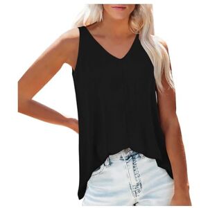 Generic Black Sequin Tank Top Cami Top and Jacket Racer Back Tank Top Cute Plus Size Tank Tops Plus Size Sleeveless Tunics Button Up Tank Top Womens Strappy Ribbed Crop Top Tank Top with Shirt Tight White