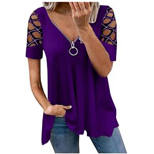 PRiME FunAloe Summer Tops for Women UK Womens Party Tops Cold Shoulder Tops Women's Blouses & Shirts Sparkly Tops for Women UK Blouses for Women UK Plus Size Tops for Women UK Womens Tops