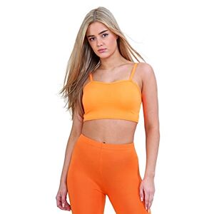 Hamishkane&#174; Tank Tops Women, Thin Strappy Camisole Tops for Women - Lightweight Summer Tops for Women UK - Ideal for Running, Yoga & Going Out Tops for Women UK Neon Orange