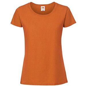 Fruit of the Loom Womens/Ladies Ringspun Premium T-Shirt (XS) (Bright Orange)