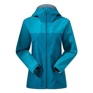 Berghaus Women's Deluge Pro Shell Rain Jacket, Durable, Breathable Coat, Deep Ocean/Jungle Jewel 3.0, 18