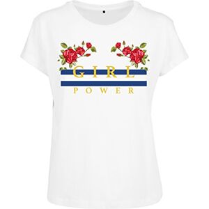 Mister Tee Damen Power Box T-Shirt, White, XS