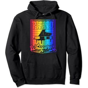 Musical Piano Lover Birthday Party Supplies Ideas Piano Whisperer Retro Bohemian Style Piano Pullover Hoodie