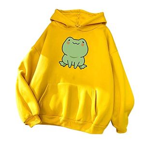 Christmas Sale 231019cyabb371 FunAloe Hoodies For Women Uk Cute Frog Cartoon Print Sweatshirt For Ladies Kawaii Teenage Girl Hoodie Pullover Plain Oversize Jumper For Women Comfy Casual Clothes