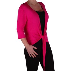 Eyecatch - Rivera Mid Length Womens Shrug Wrap Cardi Fushia Size 18