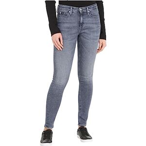 Calvin Klein Jeans Women Jeans Mid Rise Skinny Fit, Grey (Denim Grey), 31W / 34L