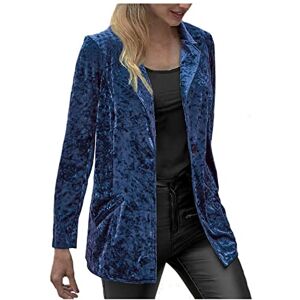 ⭐women Fashion 230312a42908 FunAloe Long Blazer Jackets For Women Casual Jackets For Women Cozy Retro Sleeve Velvet Solid Buttons Pocket Jacket Cardigan Coat Top Hoodless Outwear Ladies Vintage Gold