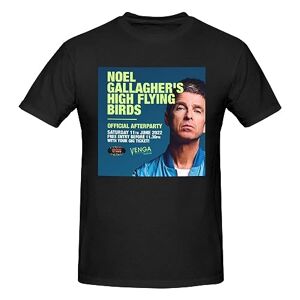 Women Noel Gallaghers High Flying Birds T Shirt Vinyl Cover Small Medium Large Or Xl-Black-3XL