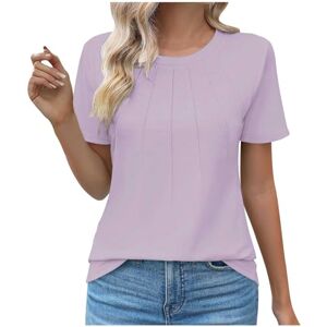 PRiME Womens T Shirts Casual Blouses Round Neck Casual Short Sleeve Tops Spring/Summer Top Running Tops Basic Crop Tops Loose Fit Tops Loose Tops Oversized Ladies Aesthetic Streetwear Pink