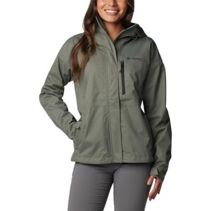 Columbia Women's Hikebound Jacket Waterproof Rain Jacket, Stone Green, Size M