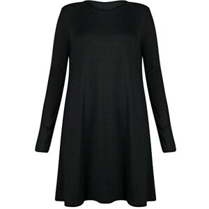 REAL LIFE FASHION LTD Women's Tunic Dress Uk 8-10 Black