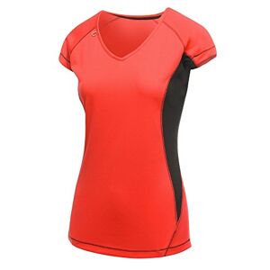 Women's Regatta Women'S Beijing T-Shirt Regular Fit Short Sleeve T - Shirt,Red (Classic Red/Black 451),8 UK(34 EU)