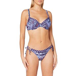 s.Oliver RED LABEL Beachwear LM Women's Medley Bikini Set, Marine Bedruckt, 44 E