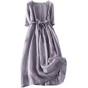 Zuoyue Summer Dresses for Women UK Elegant Summer Casual Solid Color Short Dress Breathable Casual Ruched Sleeveless Floral Beach Dress Spaghetti Strap Summer Dresses Beach Swing Dress (A-Purple, M)