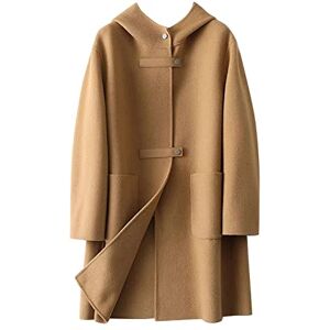 KJDWJKJRF Coat Women's Lengthening Trench Coat Long Sleeve Wool Jacket with Lapels Autumn Wool Coat Double Breasted Cardigan Blo Winter Jacket Transition Jacket Winter Coat Wind Jacket, khaki, M