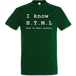 Urban Backwoods I Know HTML Men T-Shirt Green Size L