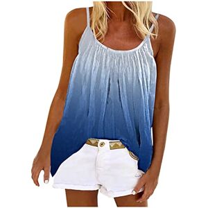 Hippy Fancy Blouse For Women Vests Tops for Women UK Summer Sleeveless Tops Round-Neck Casual Camis Tank Top Blouse Loose Fit Pleated Curved Hem Tanks Sweatshirts Plus Size Pullover Vest Shirts Tops