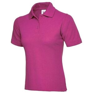 Plain Ladies Classic Poloshirt Olympic Workwear Casual Uniform Party Wear Multi-Colours Unisex Adults Gift Polo Top (Hot Pink, XXL, xx_l)