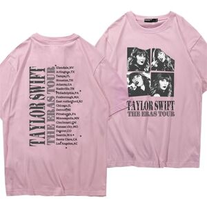 FERVEX Country T Shirt Women Concert Tour 2024, Comfort Short Sleeve T-Shirts, Merchandise for Music Fan Gifts (Color : Pink, Size : X-Small)