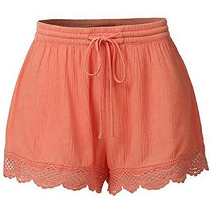 Trendyol Women Deals Todays Deals Shorts Womens UK Summer Drawstring Cotton Elastic Waist Solid Color Casual Shorts Sport Pants Lace Rope Trousers Yoga Shorts Women Size Pants Slim Fit Everyday Goin Warehouse Clearance