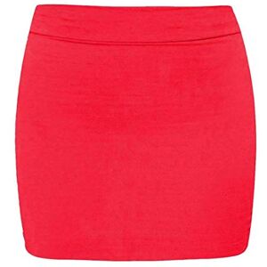 Star Fashion Global Ltd Colop Womens Plain Stretch Bodycon Short Mini Office Ladies Pencil Skirt Size 8-26 (Red, 24-26)