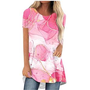 Funaloe 2023 Ladies Summer Tops Valentine'S Day,Mother'S Women'S Day Clothing Gifts Clearance Sale Basic Tops for Women T Shirts UK Plus Size Women's Loose Fit Beauty Tunic White Clearance,Womens S V Neck Tee Ting Casual Short Sleeve Elegant Shirts 2023 T