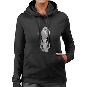 Disney Frozen Olaf Waving Women's Hooded Sweatshirt Black