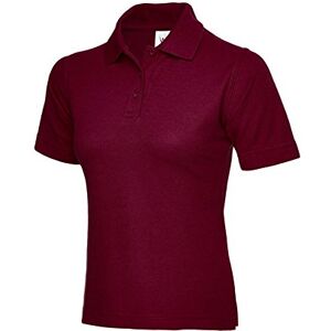 Plain Ladies Classic Poloshirt Olympic Workwear Casual Uniform Party Wear Multi-Colours Unisex Adults Gift Polo Top (Maroon, XXL, xx_l)