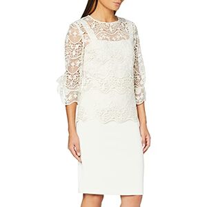 Gina Bacconi Women's Dress and Overtop Cocktail, Butter Cream, 12