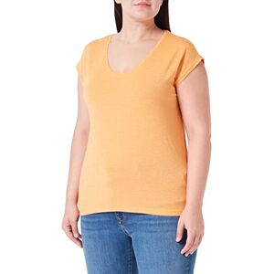 Bestseller A/s PIECES Women's Pcbillo Tee Stripes Noos T-Shirt, Mock Orange/Detail: Lurex Gold, M