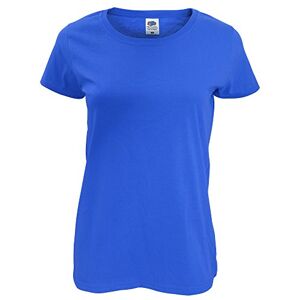 Fruit of the Loom Womens/Ladies Short Sleeve Lady-Fit Original T-Shirt (S) (Royal Blue)