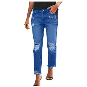 Janly Clearance Sale Womens Jeans, Women Jeans Gradient Color Slim Fit Ripped Jeans Plus Size Trousers for Summer Holiday